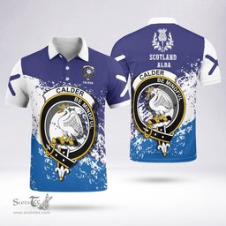 Scottish Calder Calder-campbell Clan Crest Scotland Polo Shirt - Tartan Plaid Polo Shirt Scottish Plaid Tartan Plaid - ScotsTee - scotstee.com