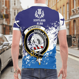 Scottish Kennedy Clan Crest Scotland Polo Shirt - Tartan Plaid Polo Shirt Scottish Plaid Tartan Plaid - ScotsTee - scotstee.com