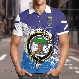 Scottish Macewan Clan Crest Scotland Polo Shirt - Tartan Plaid Polo Shirt Scottish Plaid Tartan Plaid - ScotsTee - scotstee.com