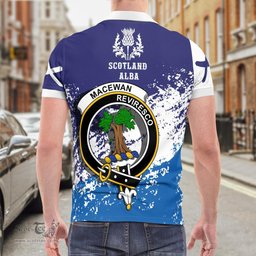 Scottish Macewan Clan Crest Scotland Polo Shirt - Tartan Plaid Polo Shirt Scottish Plaid Tartan Plaid - ScotsTee - scotstee.com