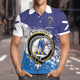 Scottish Montgomery Clan Crest Scotland Polo Shirt - Tartan Plaid Polo Shirt Scottish Plaid Tartan Plaid - ScotsTee - scotstee.com