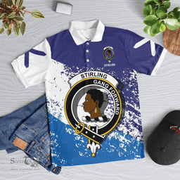 Scottish Stirling Of Keir Clan Crest Scotland Polo Shirt - Tartan Plaid Polo Shirt Scottish Plaid Tartan Plaid - ScotsTee - scotstee.com