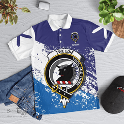 Scottish Tweedie Clan Crest Scotland Polo Shirt - Tartan Plaid Polo Shirt Scottish Plaid Tartan Plaid - ScotsTee - scotstee.com