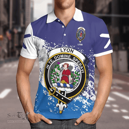 Scottish Lyon Clan Crest Scotland Polo Shirt - Tartan Plaid Polo Shirt Scottish Plaid Tartan Plaid - ScotsTee - scotstee.com