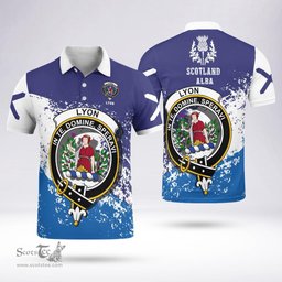 Scottish Lyon Clan Crest Scotland Polo Shirt - Tartan Plaid Polo Shirt Scottish Plaid Tartan Plaid - ScotsTee - scotstee.com