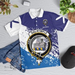 Scottish Dalrymple Clan Crest Scotland Polo Shirt - Tartan Plaid Polo Shirt Scottish Plaid Tartan Plaid - ScotsTee - scotstee.com