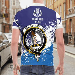 Scottish Maclellan Clan Crest Scotland Polo Shirt - Tartan Plaid Polo Shirt Scottish Plaid Tartan Plaid - ScotsTee - scotstee.com