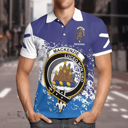 Scottish Mackenzie Clan Crest Scotland Polo Shirt - Tartan Plaid Polo Shirt Scottish Plaid Tartan Plaid - ScotsTee - scotstee.com