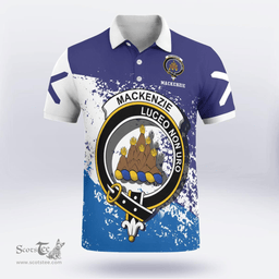 Scottish Mackenzie Clan Crest Scotland Polo Shirt - Tartan Plaid Polo Shirt Scottish Plaid Tartan Plaid - ScotsTee - scotstee.com