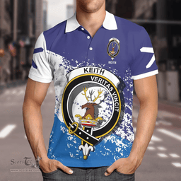 Scottish Keith Clan Crest Scotland Polo Shirt - Tartan Plaid Polo Shirt Scottish Plaid Tartan Plaid - ScotsTee - scotstee.com