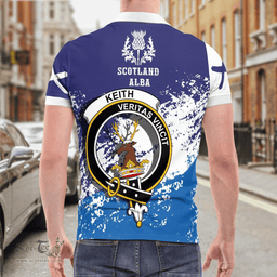 Scottish Keith Clan Crest Scotland Polo Shirt - Tartan Plaid Polo Shirt Scottish Plaid Tartan Plaid - ScotsTee - scotstee.com