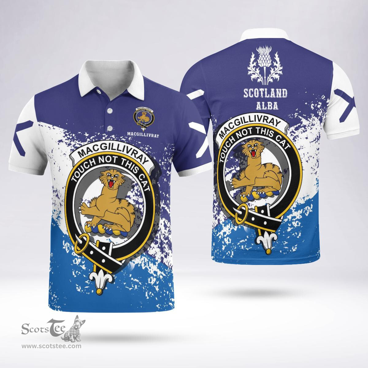 Scottish Macgillivray Clan Crest Scotland Polo Shirt - Tartan Plaid Polo Shirt Scottish Plaid Tartan Plaid - ScotsTee - scotstee.com