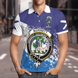 Scottish Burnett Clan Crest Scotland Polo Shirt - Tartan Plaid Polo Shirt Scottish Plaid Tartan Plaid - ScotsTee - scotstee.com