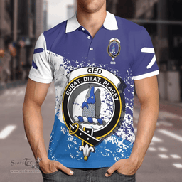 Scottish Ged Clan Crest Scotland Polo Shirt - Tartan Plaid Polo Shirt Scottish Plaid Tartan Plaid - ScotsTee - scotstee.com