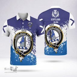 Scottish Ged Clan Crest Scotland Polo Shirt - Tartan Plaid Polo Shirt Scottish Plaid Tartan Plaid - ScotsTee - scotstee.com