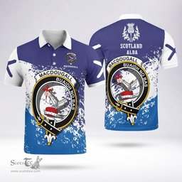 Scottish Macdougall Clan Crest Scotland Polo Shirt - Tartan Plaid Polo Shirt Scottish Plaid Tartan Plaid - ScotsTee - scotstee.com