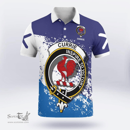 Scottish Currie Or Curry Clan Crest Scotland Polo Shirt - Tartan Plaid Polo Shirt Scottish Plaid Tartan Plaid - ScotsTee - scotstee.com