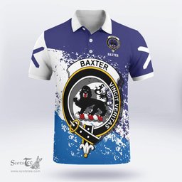 Scottish Baxter Clan Crest Scotland Polo Shirt - Tartan Plaid Polo Shirt Scottish Plaid Tartan Plaid - ScotsTee - scotstee.com