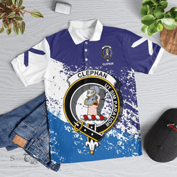 Scottish Clephan Clan Crest Scotland Polo Shirt - Tartan Plaid Polo Shirt Scottish Plaid Tartan Plaid - ScotsTee - scotstee.com