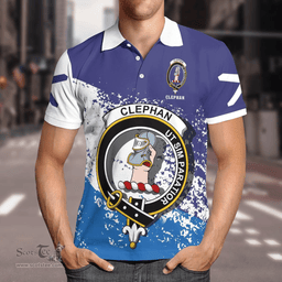 Scottish Clephan Clan Crest Scotland Polo Shirt - Tartan Plaid Polo Shirt Scottish Plaid Tartan Plaid - ScotsTee - scotstee.com