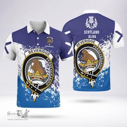 Scottish Beveridge Clan Crest Scotland Polo Shirt - Tartan Plaid Polo Shirt Scottish Plaid Tartan Plaid - ScotsTee - scotstee.com