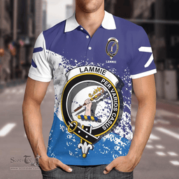 Scottish Lammie Clan Crest Scotland Polo Shirt - Tartan Plaid Polo Shirt Scottish Plaid Tartan Plaid - ScotsTee - scotstee.com