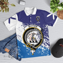 Scottish Butter Clan Crest Scotland Polo Shirt - Tartan Plaid Polo Shirt Scottish Plaid Tartan Plaid - ScotsTee - scotstee.com