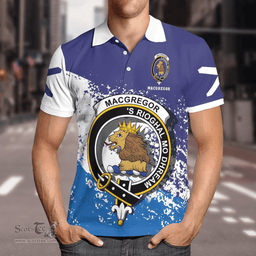 Scottish Macgregor Clan Crest Scotland Polo Shirt - Tartan Plaid Polo Shirt Scottish Plaid Tartan Plaid - ScotsTee - scotstee.com