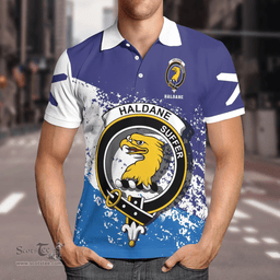 Scottish Haldane Clan Crest Scotland Polo Shirt - Tartan Plaid Polo Shirt Scottish Plaid Tartan Plaid - ScotsTee - scotstee.com