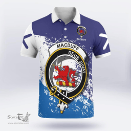 Scottish Macduff Clan Crest Scotland Polo Shirt - Tartan Plaid Polo Shirt Scottish Plaid Tartan Plaid - ScotsTee - scotstee.com