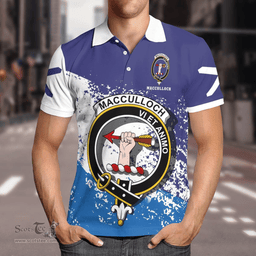 Scottish Macculloch Clan Crest Scotland Polo Shirt - Tartan Plaid Polo Shirt Scottish Plaid Tartan Plaid - ScotsTee - scotstee.com