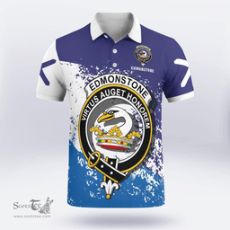 Scottish Edmonstone Of Duntreath Clan Crest Scotland Polo Shirt - Tartan Plaid Polo Shirt Scottish Plaid Tartan Plaid - ScotsTee - scotstee.com
