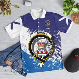 Scottish Lennox Kincaid Clan Crest Scotland Polo Shirt - Tartan Plaid Polo Shirt Scottish Plaid Tartan Plaid - ScotsTee - scotstee.com
