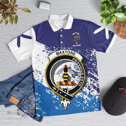 Scottish Maxtone Clan Crest Scotland Polo Shirt - Tartan Plaid Polo Shirt Scottish Plaid Tartan Plaid - ScotsTee - scotstee.com