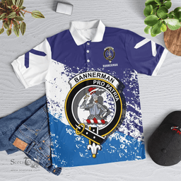 Scottish Bannerman Clan Crest Scotland Polo Shirt - Tartan Plaid Polo Shirt Scottish Plaid Tartan Plaid - ScotsTee - scotstee.com