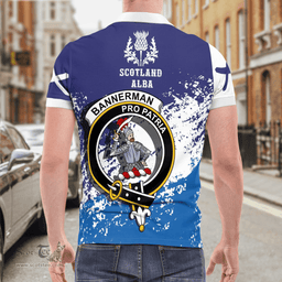 Scottish Bannerman Clan Crest Scotland Polo Shirt - Tartan Plaid Polo Shirt Scottish Plaid Tartan Plaid - ScotsTee - scotstee.com