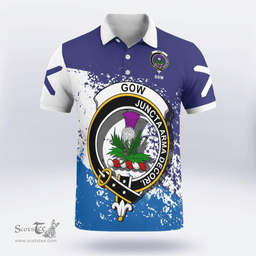 Scottish Gow Of Skeoch Clan Crest Scotland Polo Shirt - Tartan Plaid Polo Shirt Scottish Plaid Tartan Plaid - ScotsTee - scotstee.com
