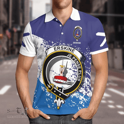Scottish Erskine Clan Crest Scotland Polo Shirt - Tartan Plaid Polo Shirt Scottish Plaid Tartan Plaid - ScotsTee - scotstee.com