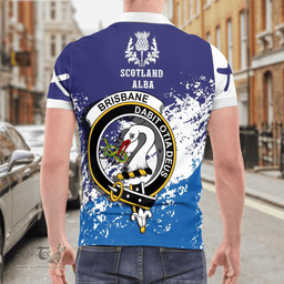 Scottish Brisbane Clan Crest Scotland Polo Shirt - Tartan Plaid Polo Shirt Scottish Plaid Tartan Plaid - ScotsTee - scotstee.com