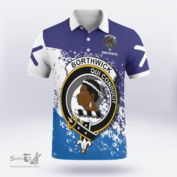 Scottish Borthwick Clan Crest Scotland Polo Shirt - Tartan Plaid Polo Shirt Scottish Plaid Tartan Plaid - ScotsTee - scotstee.com