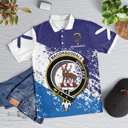 Scottish Maccorquodale Clan Crest Scotland Polo Shirt - Tartan Plaid Polo Shirt Scottish Plaid Tartan Plaid - ScotsTee - scotstee.com