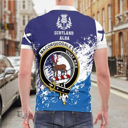 Scottish Maccorquodale Clan Crest Scotland Polo Shirt - Tartan Plaid Polo Shirt Scottish Plaid Tartan Plaid - ScotsTee - scotstee.com
