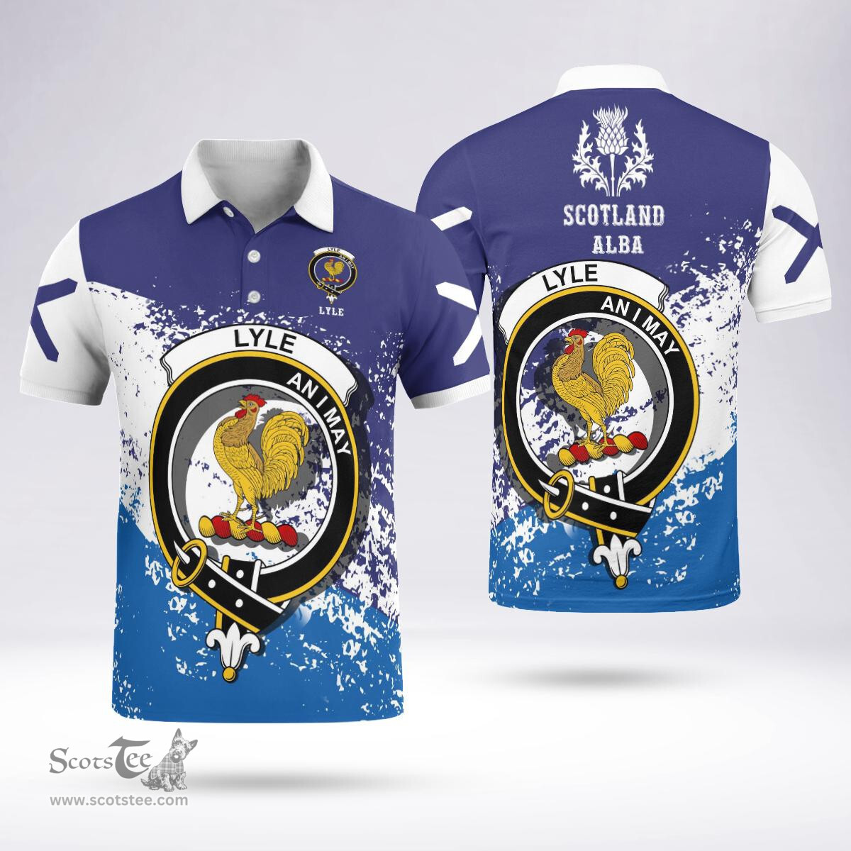 Scottish Lyle Clan Crest Scotland Polo Shirt - Tartan Plaid Polo Shirt Scottish Plaid Tartan Plaid - ScotsTee - scotstee.com