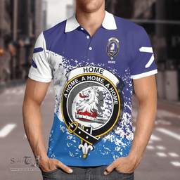 Scottish Home Clan Crest Scotland Polo Shirt - Tartan Plaid Polo Shirt Scottish Plaid Tartan Plaid - ScotsTee - scotstee.com