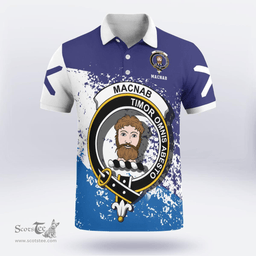 Scottish Macnab Clan Crest Scotland Polo Shirt - Tartan Plaid Polo Shirt Scottish Plaid Tartan Plaid - ScotsTee - scotstee.com