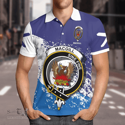 Scottish Macgill Makgill Clan Crest Scotland Polo Shirt - Tartan Plaid Polo Shirt Scottish Plaid Tartan Plaid - ScotsTee - scotstee.com