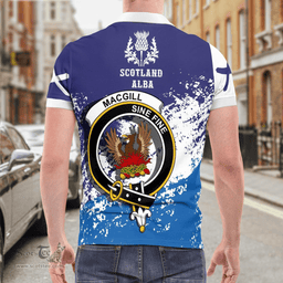 Scottish Macgill Makgill Clan Crest Scotland Polo Shirt - Tartan Plaid Polo Shirt Scottish Plaid Tartan Plaid - ScotsTee - scotstee.com