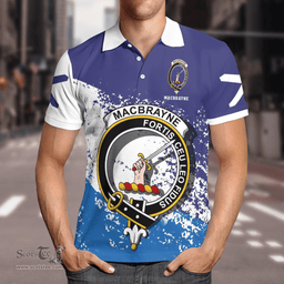 Scottish Macbrayne Clan Crest Scotland Polo Shirt - Tartan Plaid Polo Shirt Scottish Plaid Tartan Plaid - ScotsTee - scotstee.com
