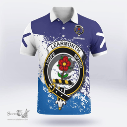 Scottish Learmonth Clan Crest Scotland Polo Shirt - Tartan Plaid Polo Shirt Scottish Plaid Tartan Plaid - ScotsTee - scotstee.com