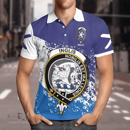 Scottish Inglis Clan Crest Scotland Polo Shirt - Tartan Plaid Polo Shirt Scottish Plaid Tartan Plaid - ScotsTee - scotstee.com